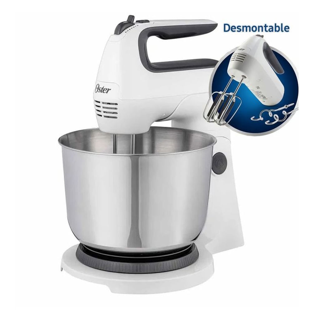 Batidora de mano y pedestal Oster con acción giratoria FPSTHS3612