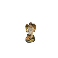 Figura Decorativa Ángel Guardián con Niños - Adorno Elegante para Sala Regalo Ideal