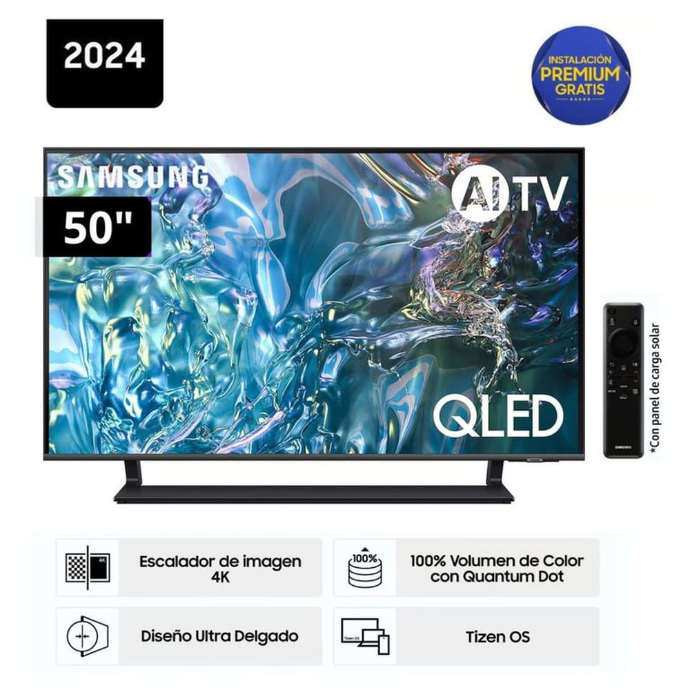 Televisor Samsung QLED Tizen OS Smart Tv 50" 4K 50Q65D - Nuevo 2024