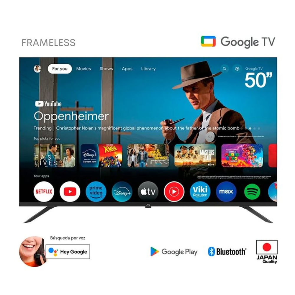 TELEVISOR JVC 50 UHD 4K GOOGLE TV LT-50KB538