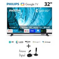 Televisor Smart PHILIPS HD 32 Google TV 32PHD6909 con antena digital