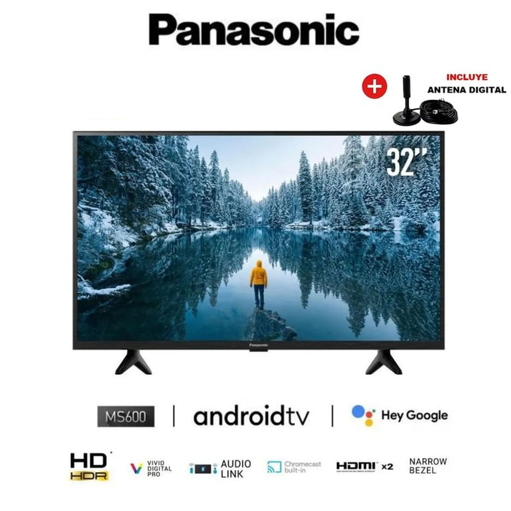 TELEVISOR PANASONIC 32 LED HD ANDROID + ANTENA