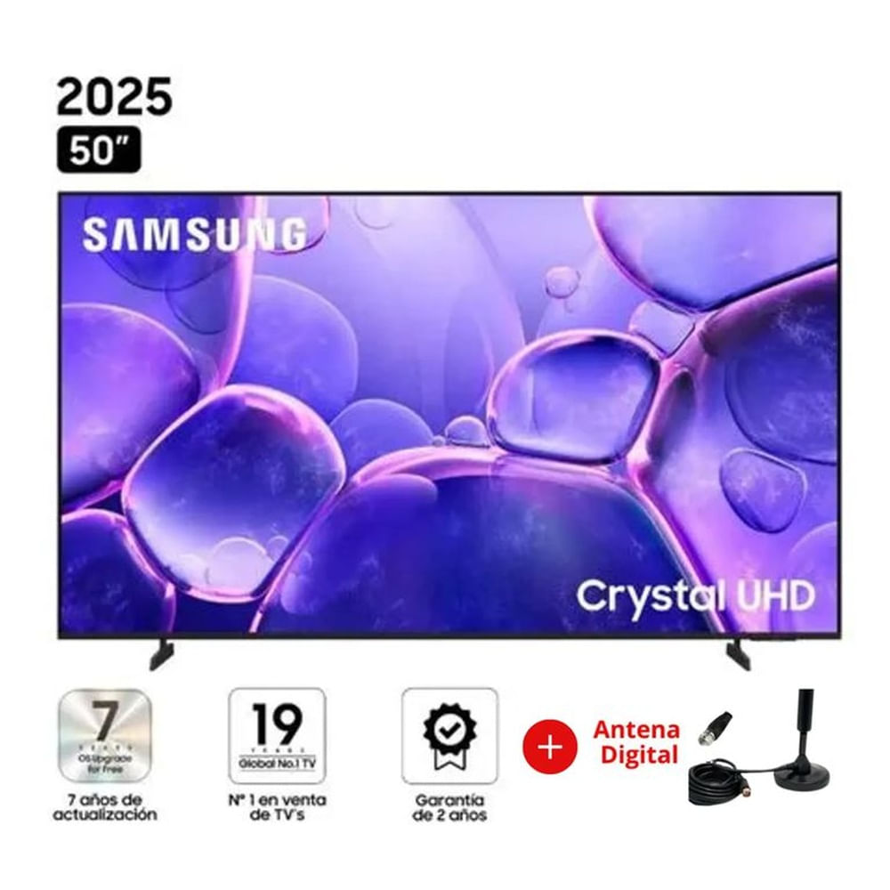 Televisor Samsung 50"" U8000F 4K UHD Smart TV 2025 + Antena Digital
