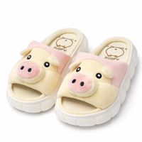 PANTUFLA Chanchito Piggy - Dama - Crema -Rosado