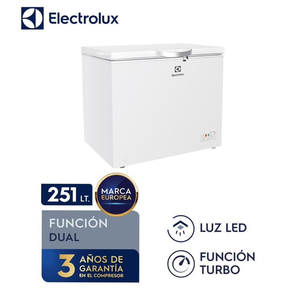 Congelador Horizontal Electrolux 251L Blanco EFCC25C2HUW