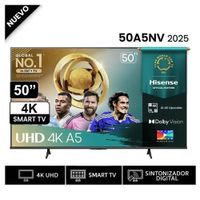 Televisor Hisense Led 50 Smart UHD 4K VIDAA 50A5NV 2025