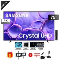 Televisor Samsung 75” Crystal UHD 4K 75U8000F + Rack + Antena