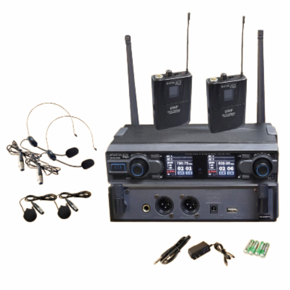 Microfono Inalambrico Profesional Uhf Tipo Vincha Batblack BT-D332BP