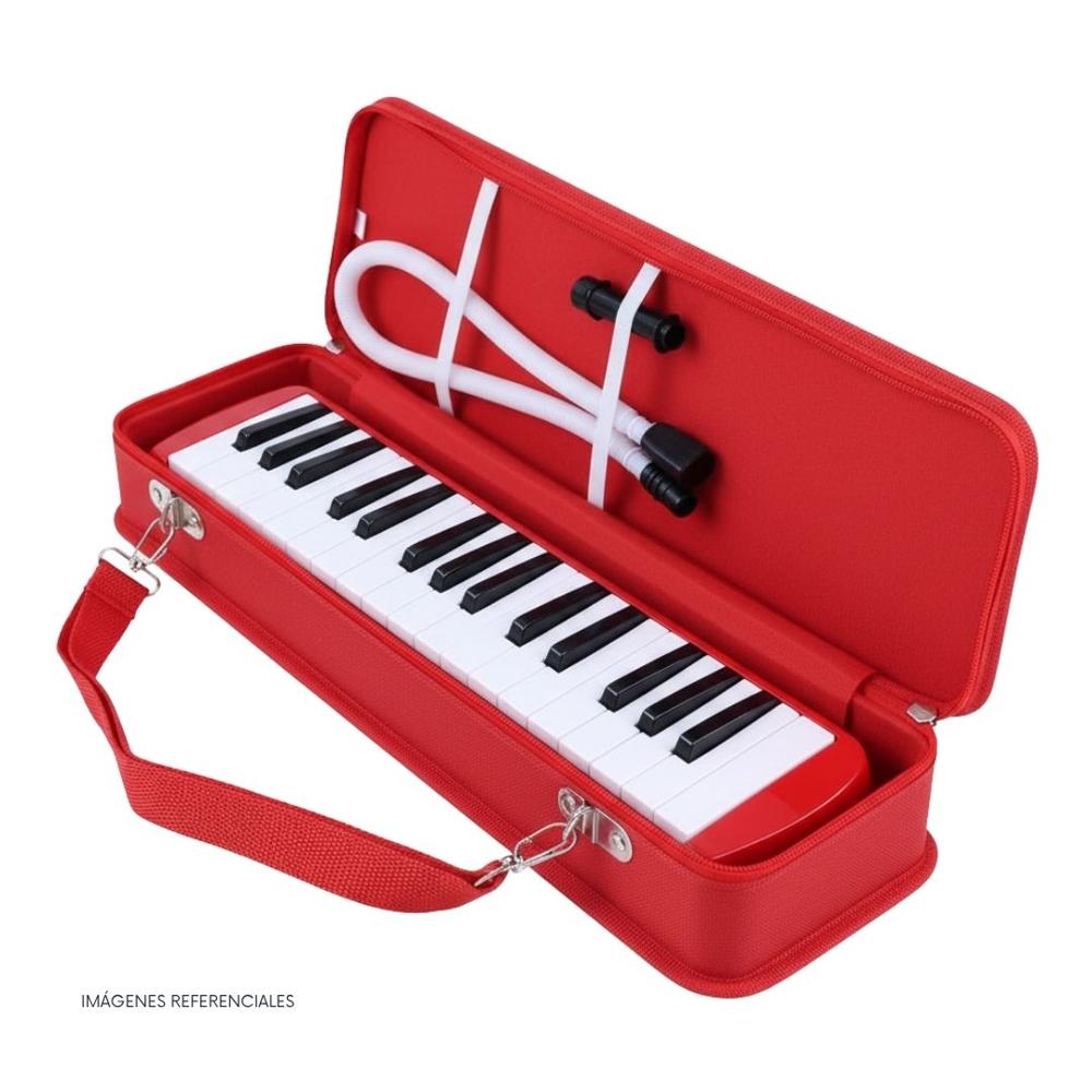 Melódica de 32 teclas James - Color Rojo con Estuche Rígido
