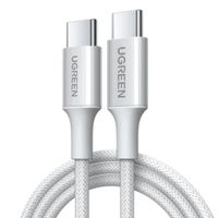 Cable USB-C Ugreen L501 60W 3A 1m Fast Charging Nylon Braided Titanium Gray - 35465
