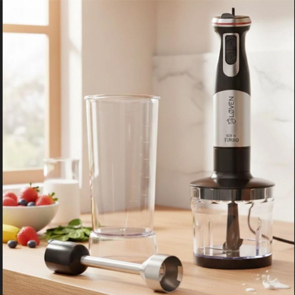 Batidora de Inmersion Loven MP800CLA 800W Acero 1L