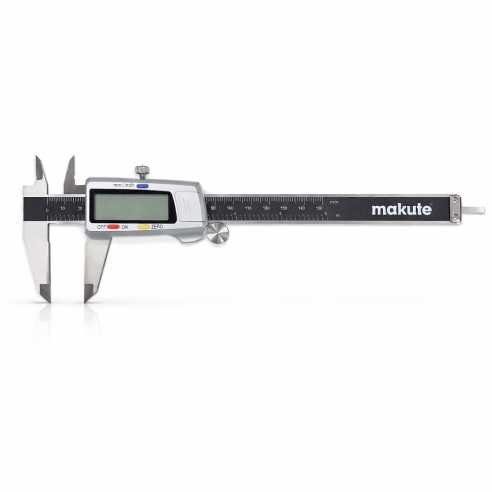 Calibrador Vernier Digital Makute 150mm Acero INOX Alta Precisión LCD