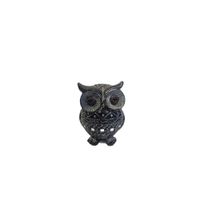 Adorno Decorativo Búho Negro con Detalles Espejados -  437-666910