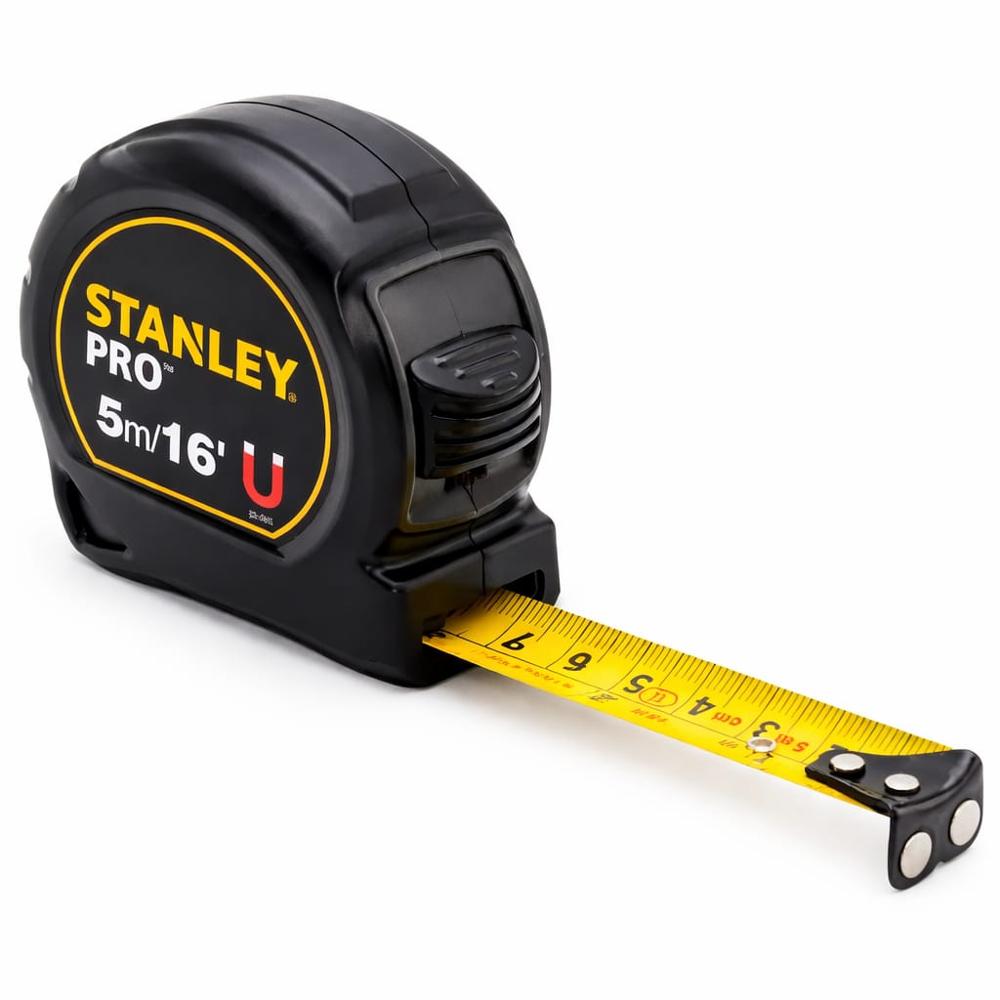 Cinta Metrica Wincha Stanley Pro 5 metros Punta Imantada Profesional