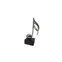 Adorno Decorativo Nota Musical Acabado Plateado  - 437-729359