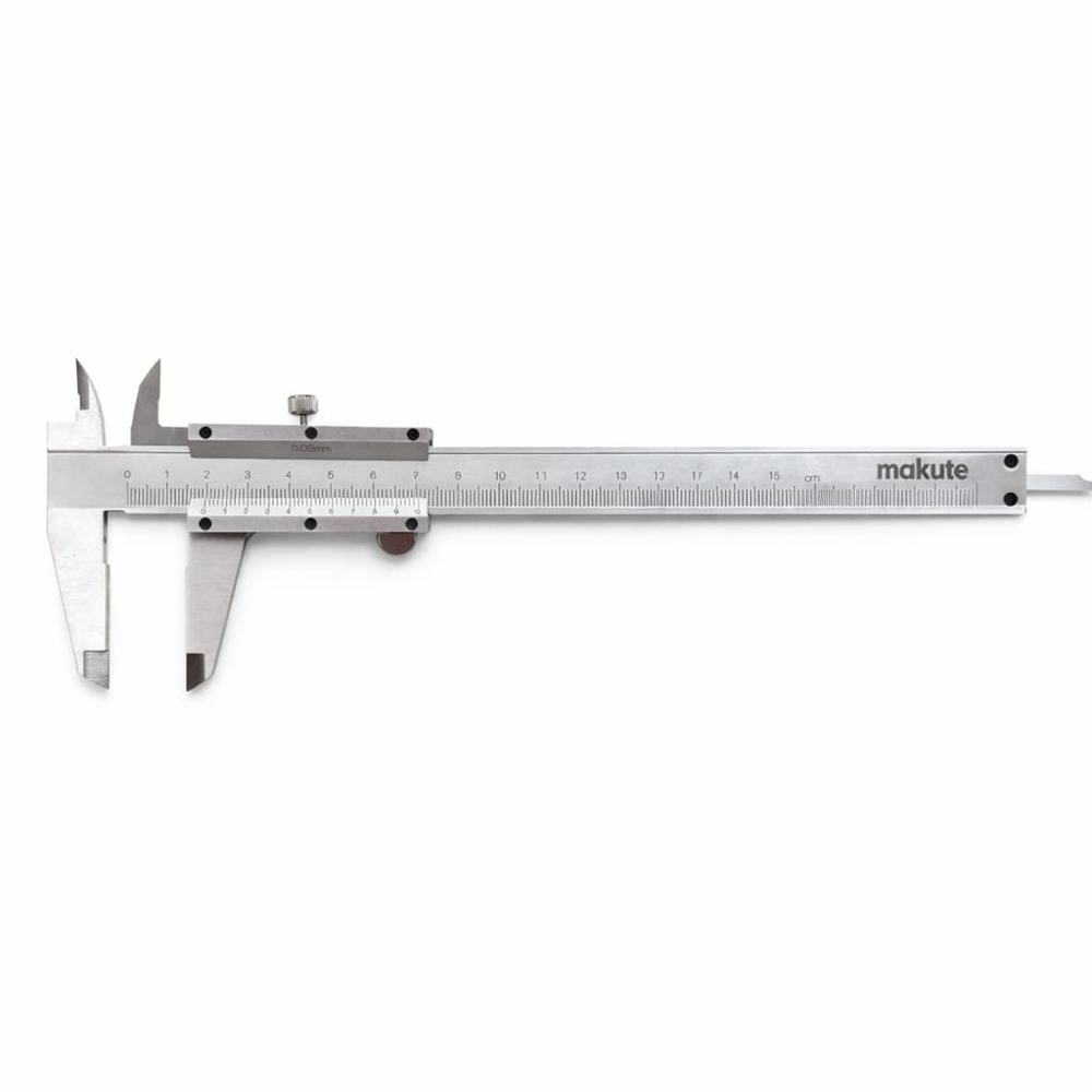 Calibrador Vernier Makute 150mm Acero INOX Alta Precisión 0.02mm