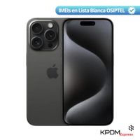 iPhone 15 Pro 128GB Titanio Negro Reacondicionado Grado A