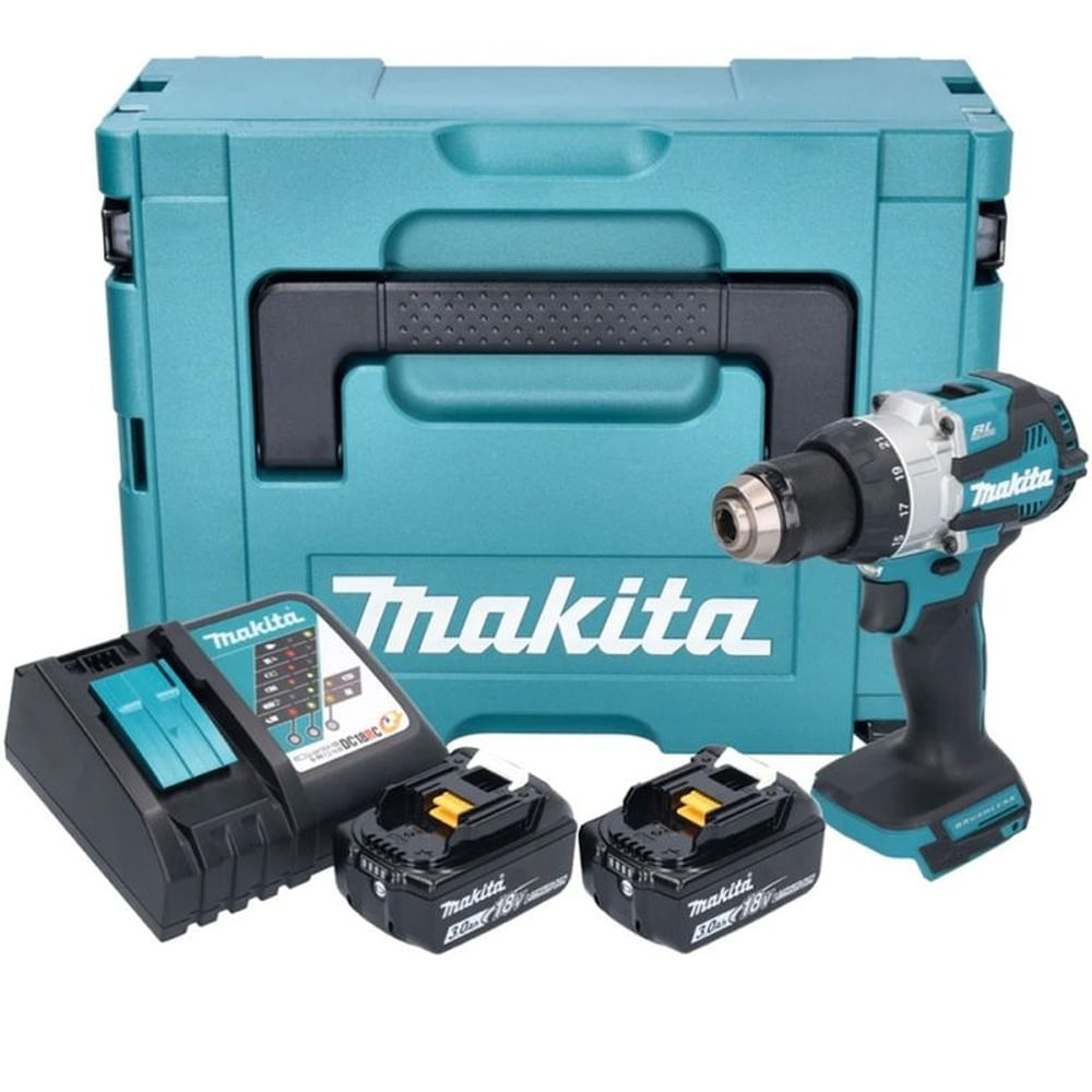 TALADRO PERCUTOR LXT 18V  2 VEL. / BL-LXT DHP489RTJ MAKITA