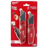 JUEGO DE 2 CUCHILLAS PLEGABLES MULTIUSOS FASTBACK 48-22-1503 MILWAUKEE