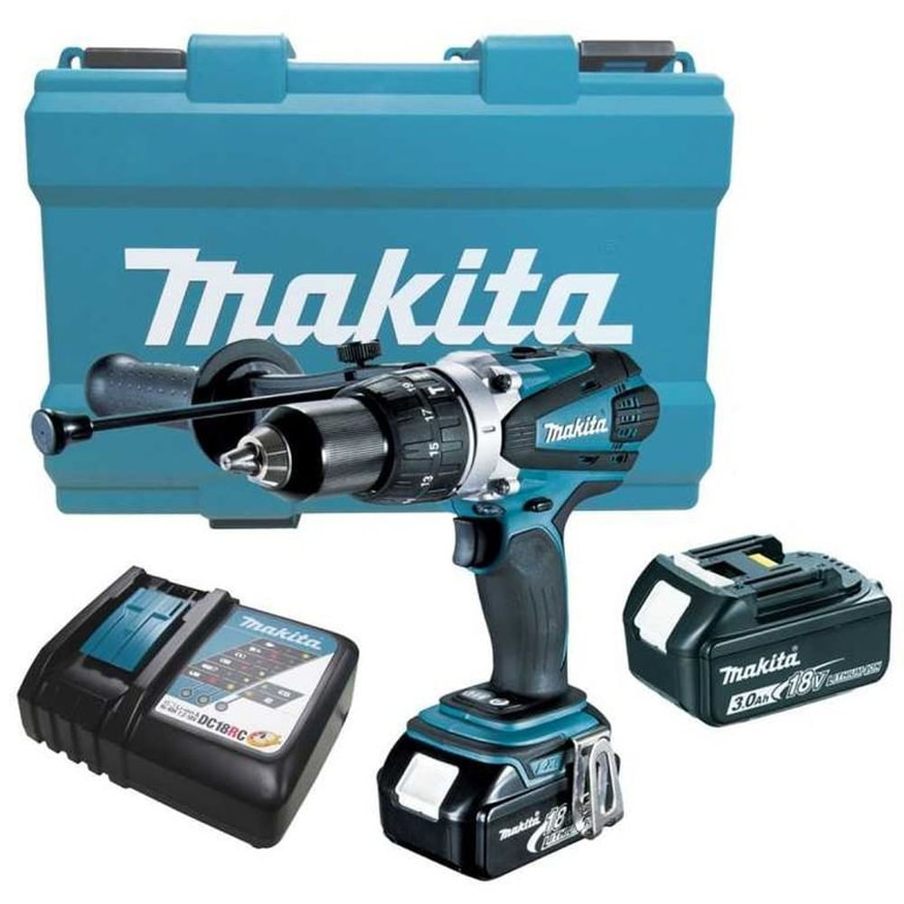 Taladro Percutor 12 18V 91Nm LXT MAKITA DHP458RFE
