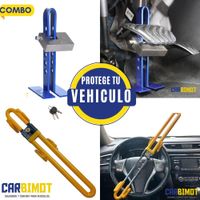SEGURO DE TIMON Y PEDAL ANTIRROBO VEHICULAR COMBO