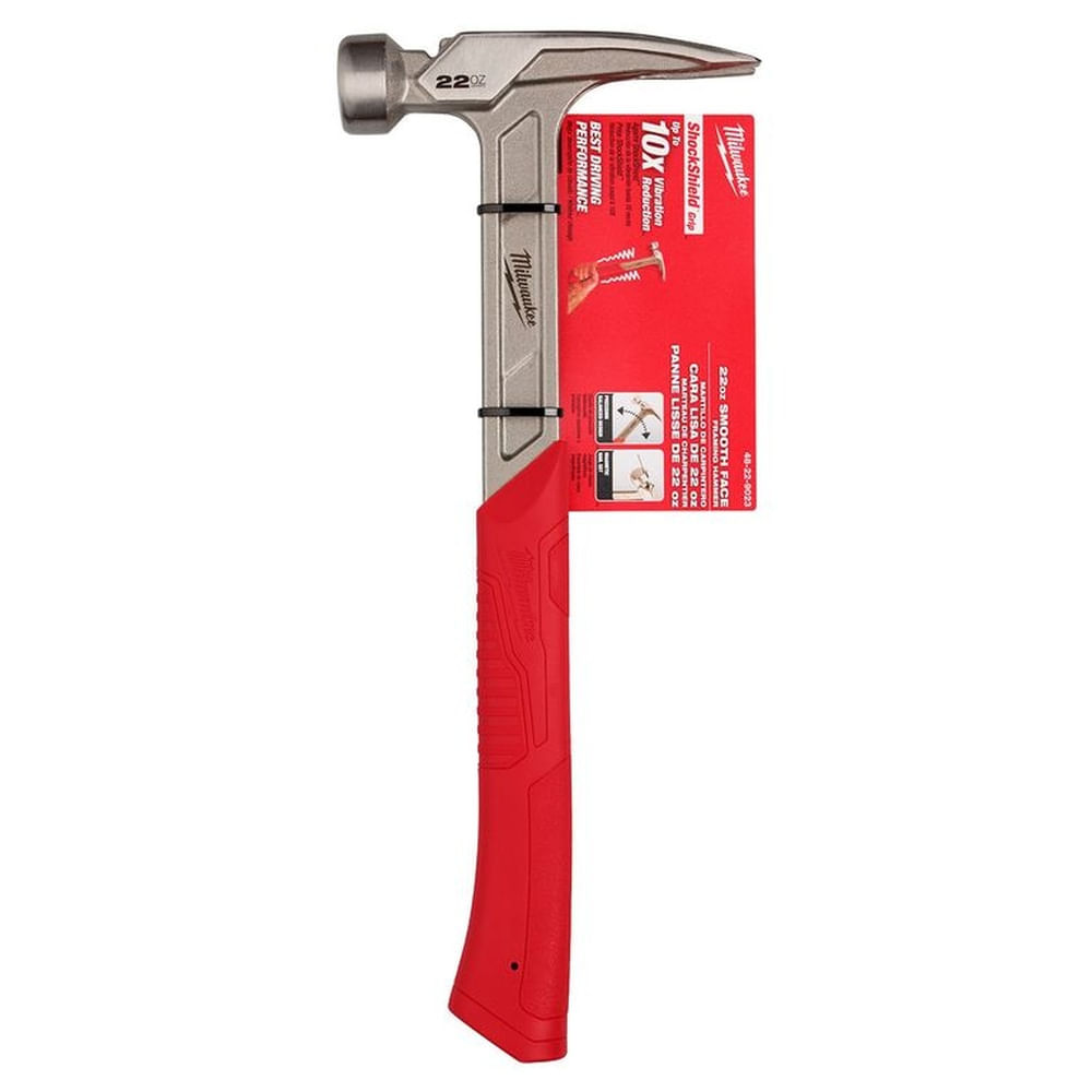 MARTILLO DE 22 ONZAS DE ENMARCAR CARA LISA 48-22-9023 MILWAUKEE
