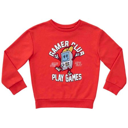 Polera Gamer Niño EUREKA Rojo Talla 8