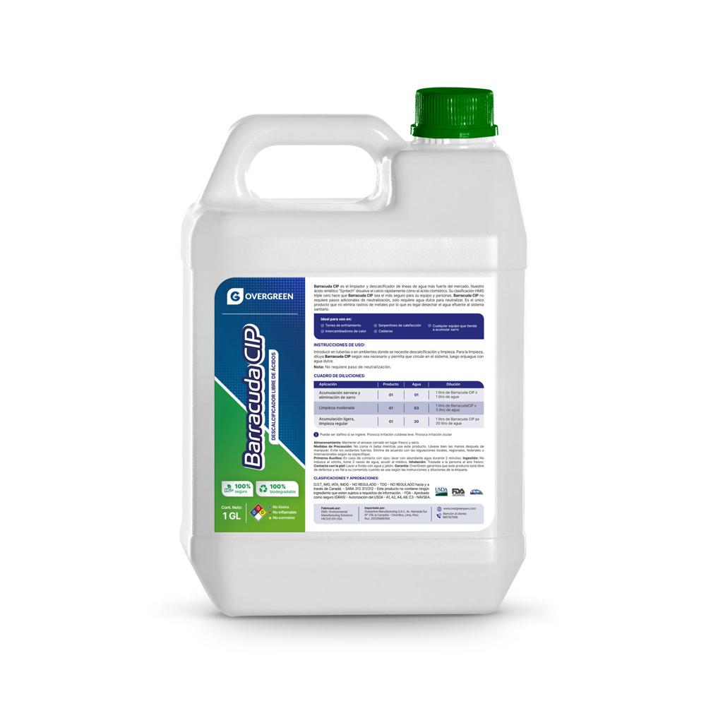 BARRACUDA CIP - PRESENTACION 1 GL - DESCALCIFICADOR LIBRE DE ACIDOS