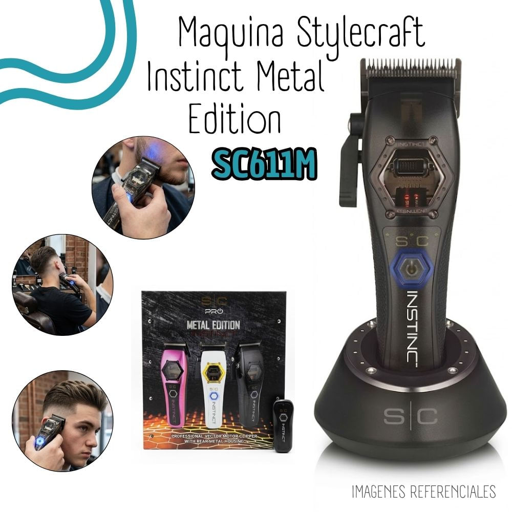 Maquina Cordless StyleCraft Instinct Metal Editon - SC611M