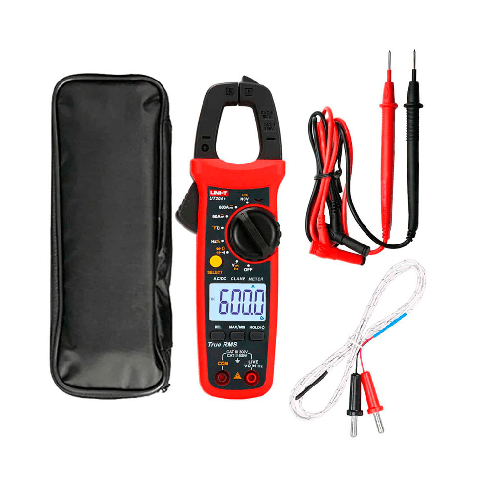 Pinza amperimétrica UNI-T UT204 Plus 600A CA y CC