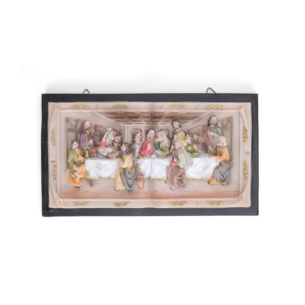 SANTOS RELIGIOSOS Y FIGURAS - Adorno de Poliresina Ultima Cena