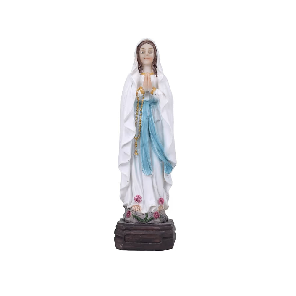 SANTOS RELIGIOSOS Y  FIGURAS - Adorno de poliresina - Nuestra Señora de Lourdes