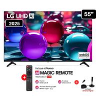 Televisor Lg 55 Pulg Ultra HD 4K AI ThinQ 55UA7300 Modelo 2025 +Control Magic + Antena Digital