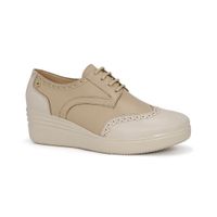 Zapatos Oxford Cuero Mujer Parss KA25Q1-KM044 Hueso