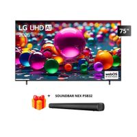 Televisor LG 75 UHD 4K Smart TV ThinQ AI 75UA8050PSA 2025 + Soundbar