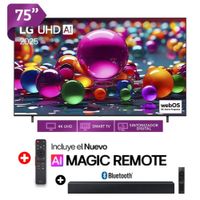 TELEVISOR LG 75 UHD 4K Smart TV ThinQ AI 75UA8000PSA 2025 + SOUNDBAR