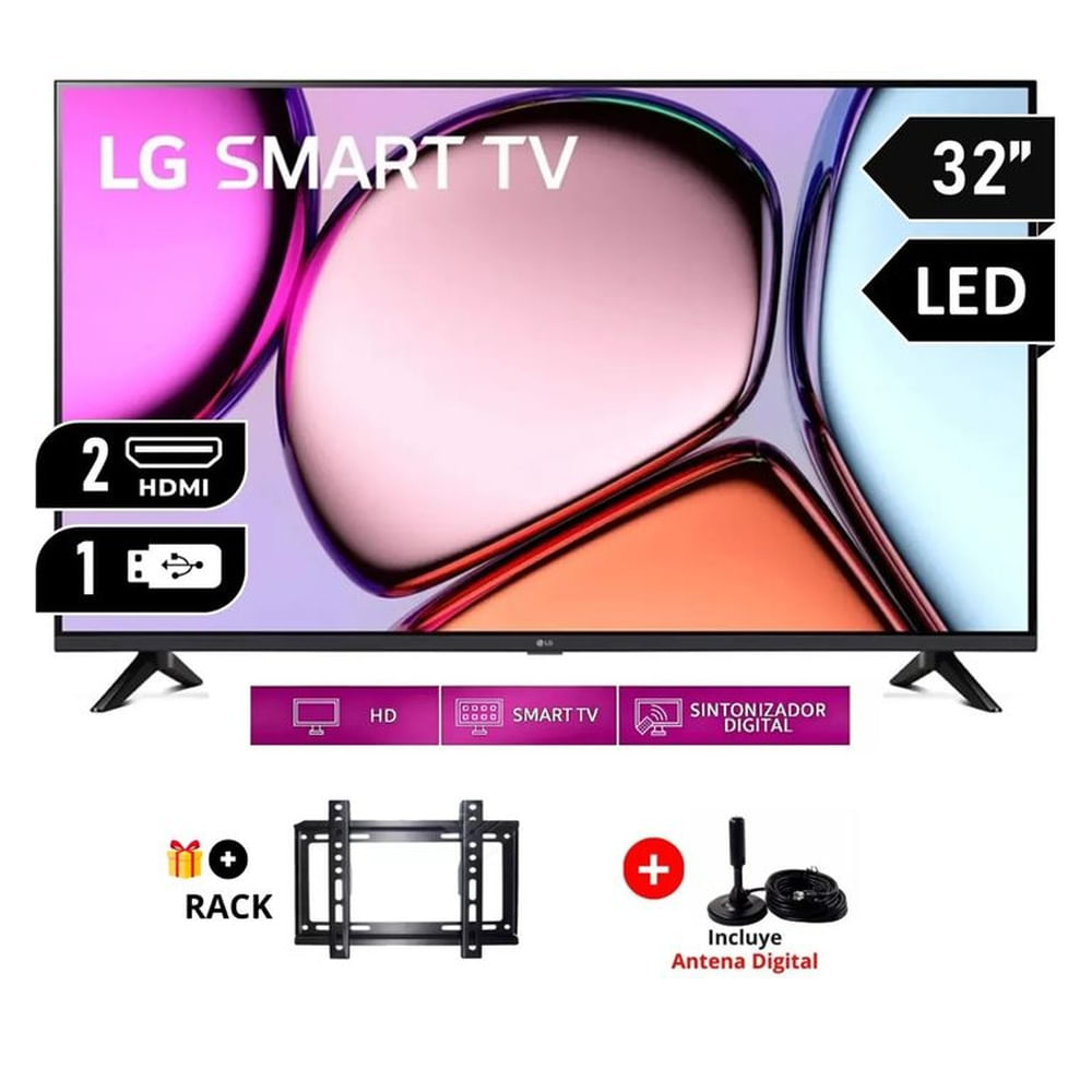 TV 32" LG -32LQ600BPSA LED HD SMART TV 2024