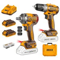 Taladro + Llave De Impacto Ingco Ckli20271 20V Brushless