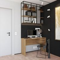 Escritorio Clásico Yorichi 120cm Marrón Cálido | Masiva Home