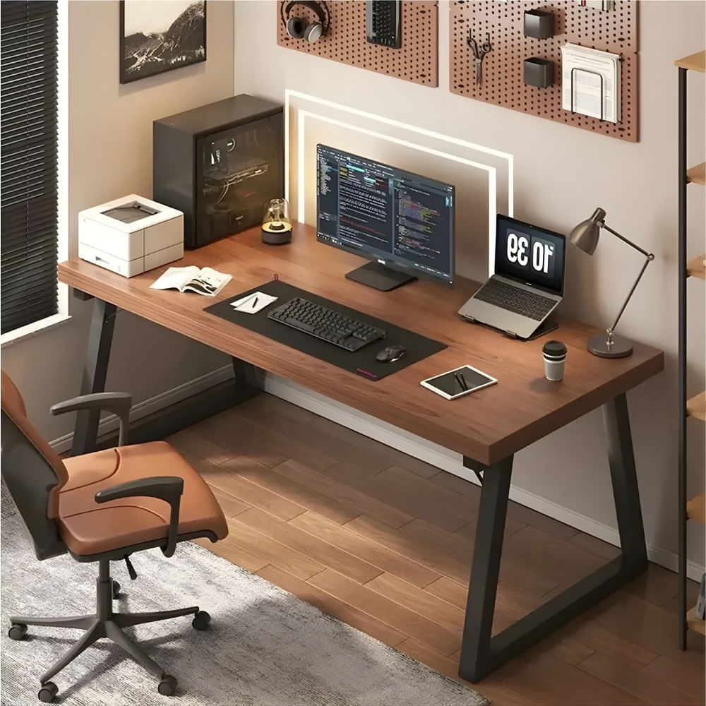 Escritorio Jackeline 160cm Cerezo y Negro | Masiva Home