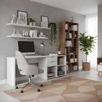 Escritorio Minimalista Ayane 200cm Blanco | Masiva Home