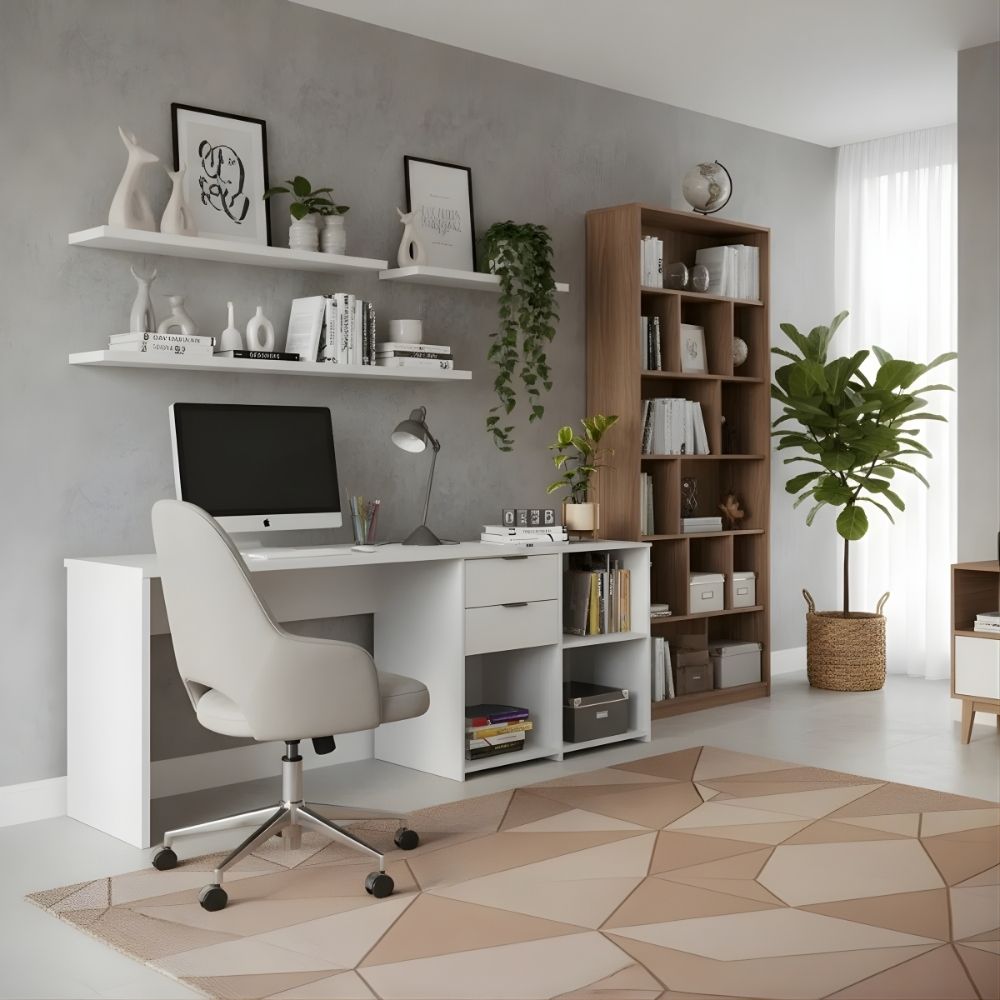 Escritorio Minimalista Ayane 200cm Blanco | Masiva Home