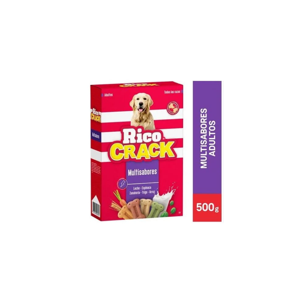 Ricocrack Multisabores  Snack Crocante para Perros - 500 gr
