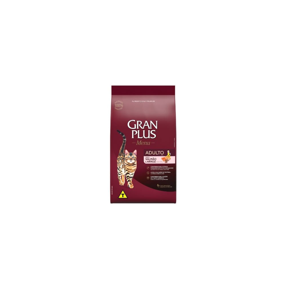 Gran Plus Menu Gato Adulto Salmón & Arroz - 3 kg
