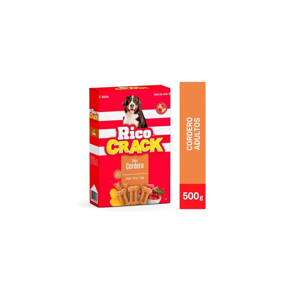 Ricocrack Sabor Cordero -  Snack Crocante para Perros Adultos - 200gr