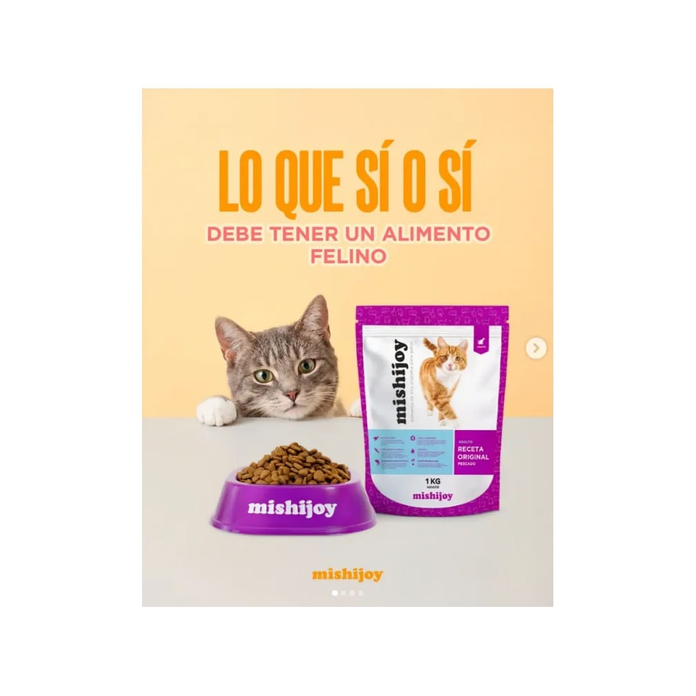 MishiJoy Alimento para Gatos 1Kg  Ingredientes Naturales