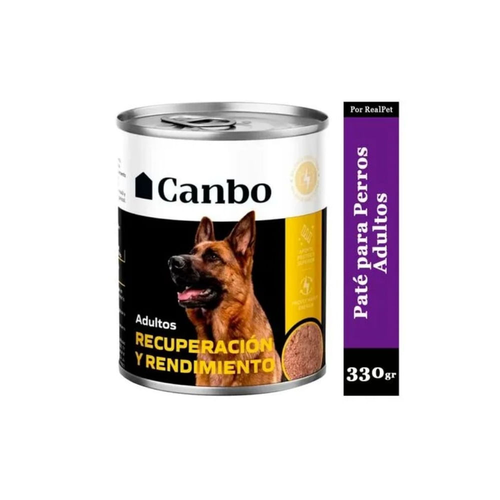 Canbo Paté Adultos Recuperación y Rendimiento 330 g