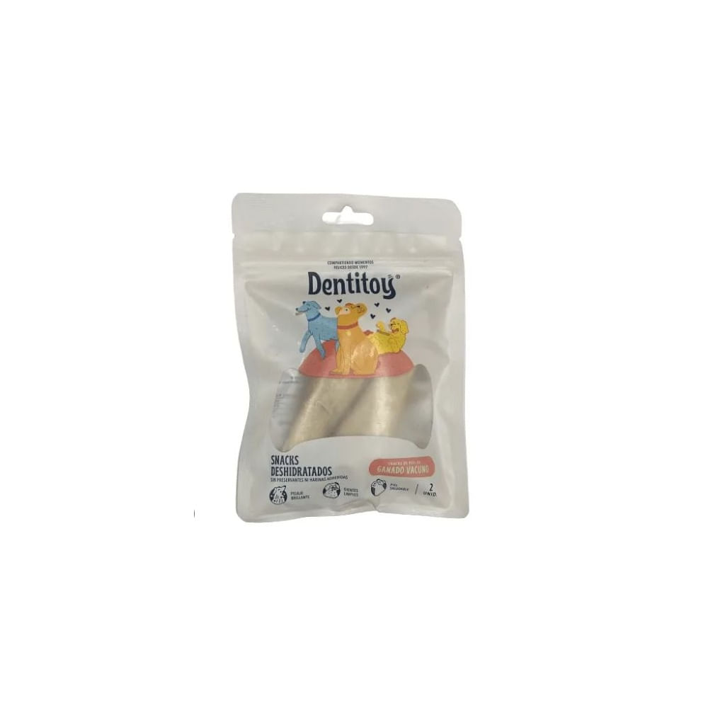 Snack Natural Dentitoy Piel de Ganado Vacuno para Perros