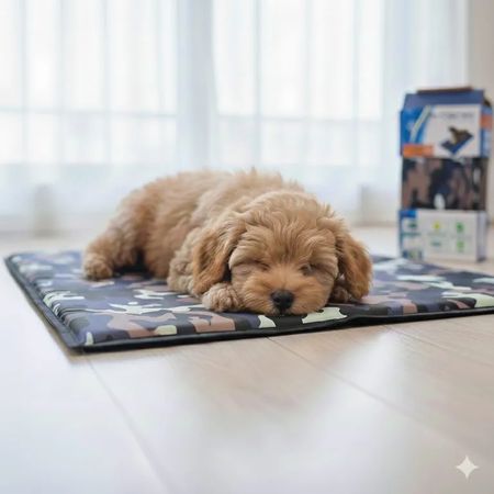 MANTA REFRIGERANTE PARA PERROS Y GATOS - TALLA MD (65 * 50 CM) - MILITAR Rosado