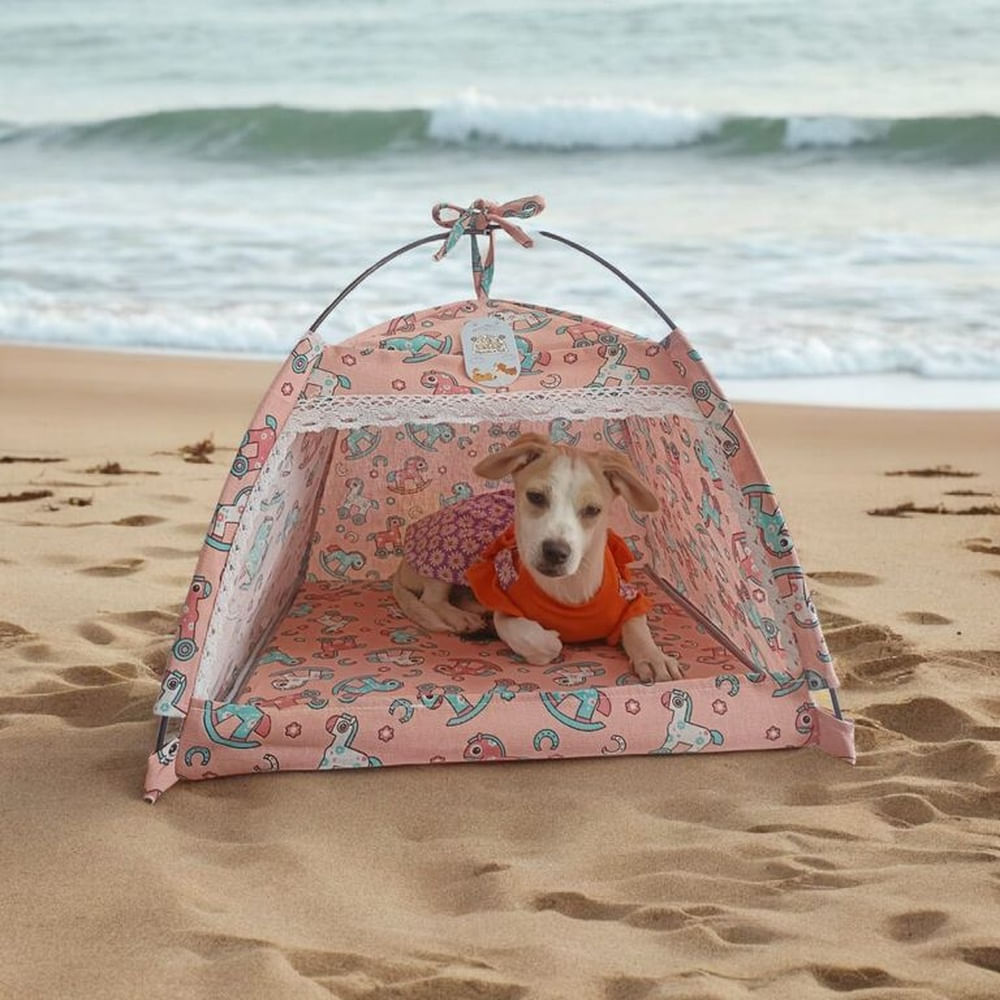 CARPA CUEVA PARA MASCOTAS - TALLA M - ROSADO